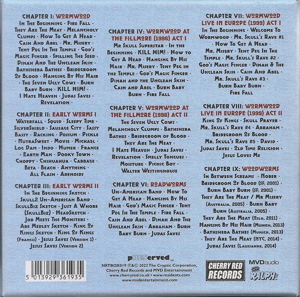 CD Box Set The Residents ‎– Wormwood Box Nuevo precintado - DISCOS NAKASHA