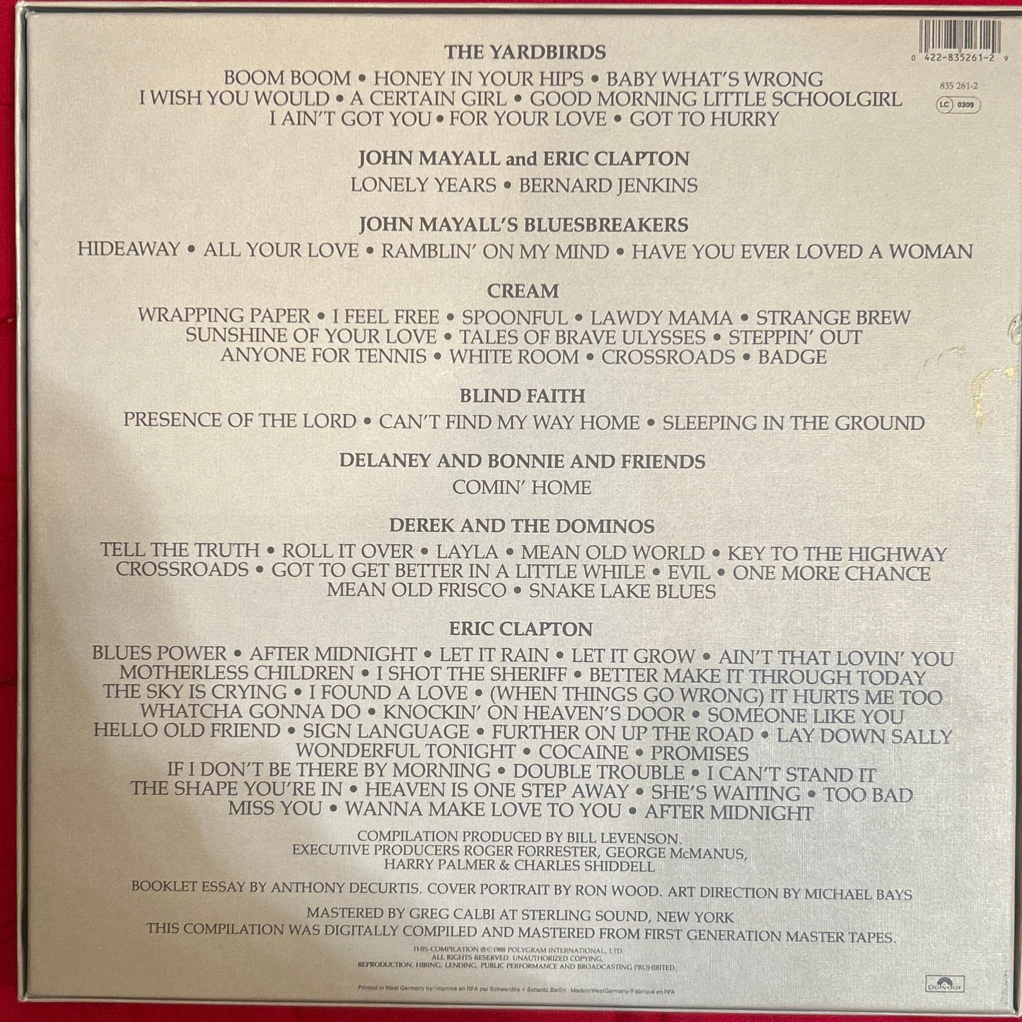 CD Boxset Eric Clapton ‎– Crossroads 2ª Mano - DISCOS NAKASHA