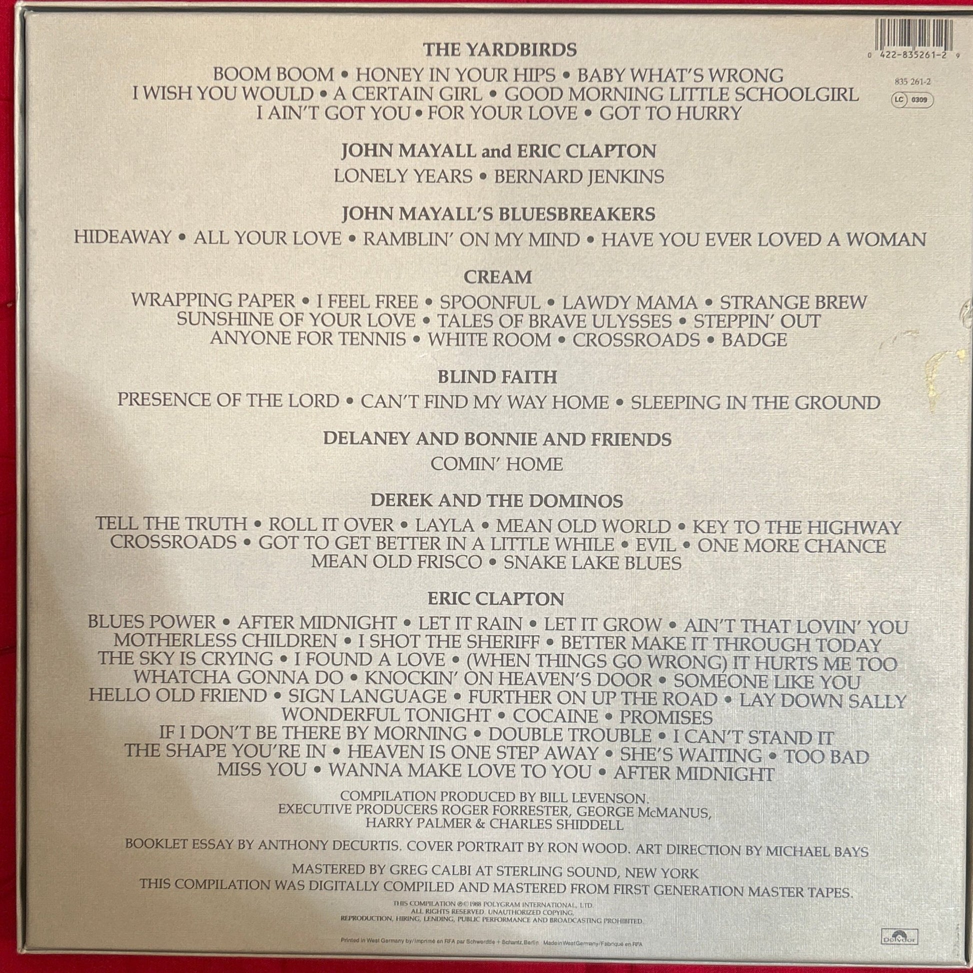 CD Boxset Eric Clapton ‎– Crossroads 2ª Mano - DISCOS NAKASHA