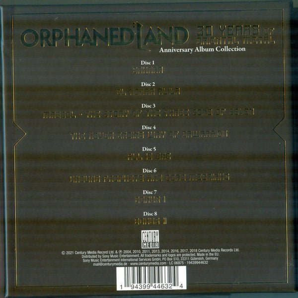 CD Boxset Orphaned Land ‎– 30 Years Of Oriental Metal Nuevo precintado - DISCOS NAKASHA