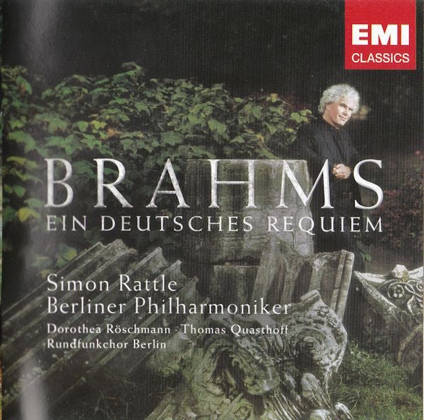CD Brahms, Simon Rattle, Berliner Philharmoniker, Dorothea Röschmann, Thomas Quasthoff, Rundfunkchor Berlin ‎– Ein Deutsches Requiem Nuevo precintado - DISCOS NAKASHA