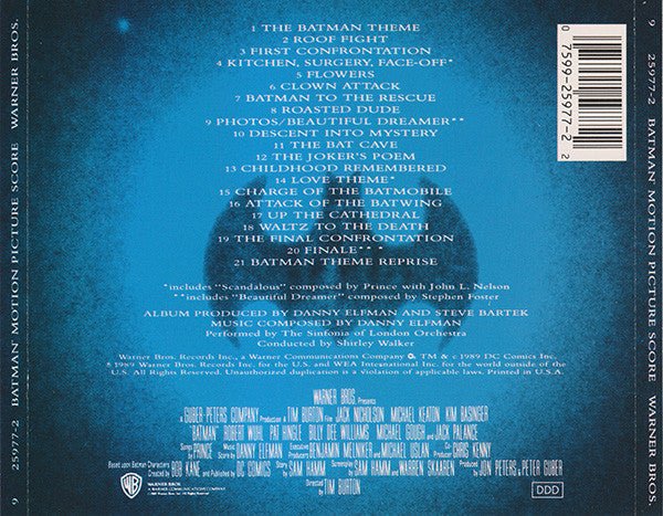 CD BSO - Danny Elfman ‎– Batman Ed. Americana 2ª Mano - DISCOS NAKASHA
