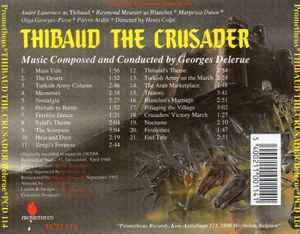 CD BSO - Georges Delerue ‎– Thibaud The Crusader (Original Television Soundtrack) 2ª mano - DISCOS NAKASHA