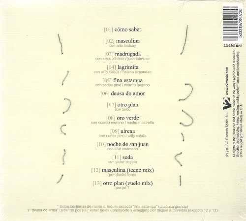 CD Caradefuego ‎– Masculina Nuevo precintado - DISCOS NAKASHA