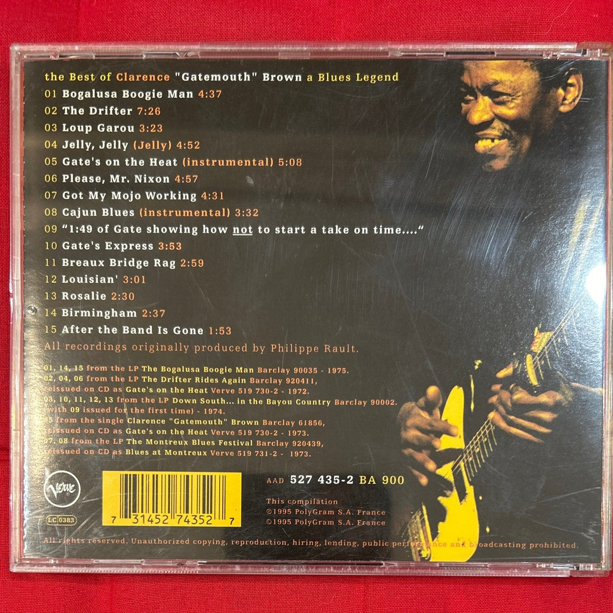 CD Clarence "Gatemouth" Brown – The Best Of A Blues Legend 2ª Mano - DISCOS NAKASHA