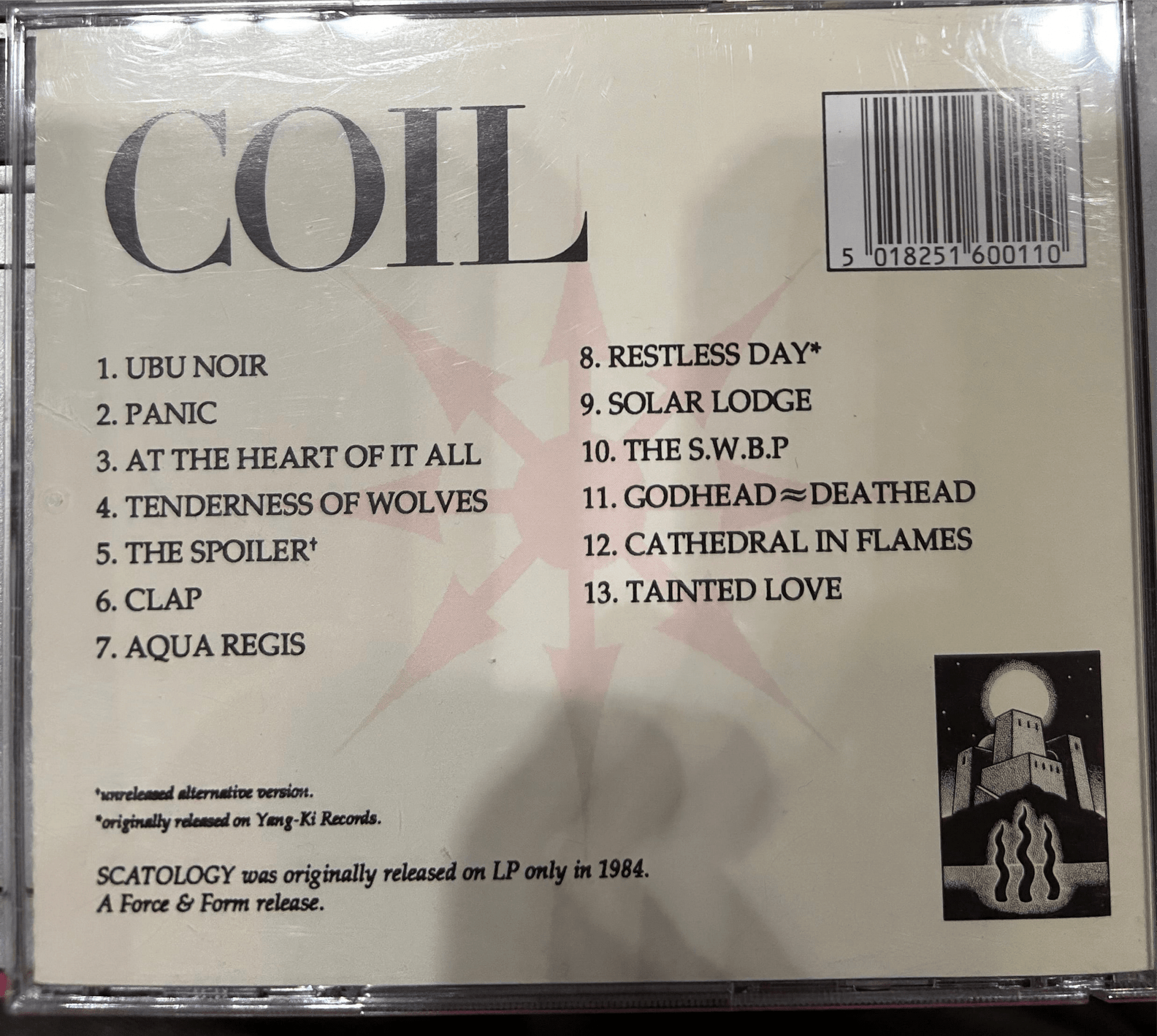 CD Coil ‎– Scatology 2ª Mano - DISCOS NAKASHA