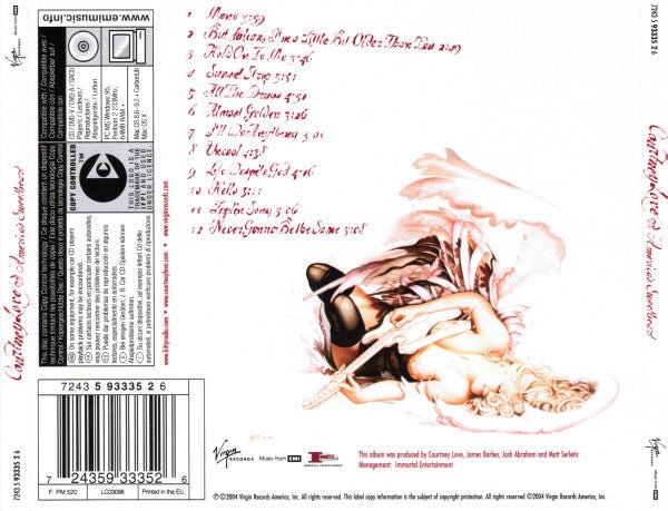 CD Courtney Love ‎– America's Sweetheart Nuevo precintado - DISCOS NAKASHA