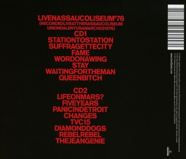 CD David Bowie ‎– Live Nassau Coliseum '76 2ª Mano - DISCOS NAKASHA