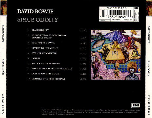 CD David Bowie ‎– Space Oddity 2ª Mano - DISCOS NAKASHA