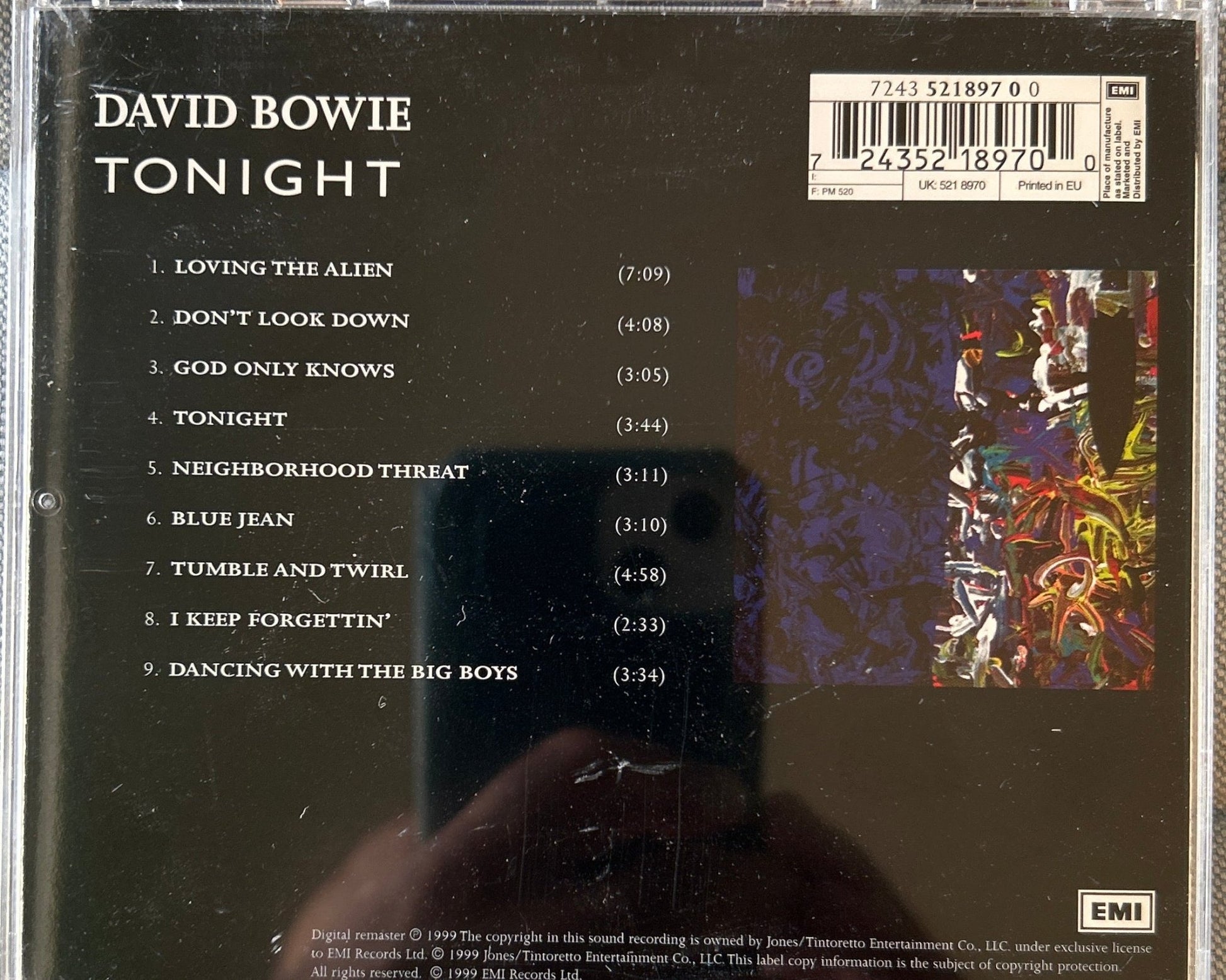 CD David Bowie ‎– Tonight 2ª Mano - DISCOS NAKASHA