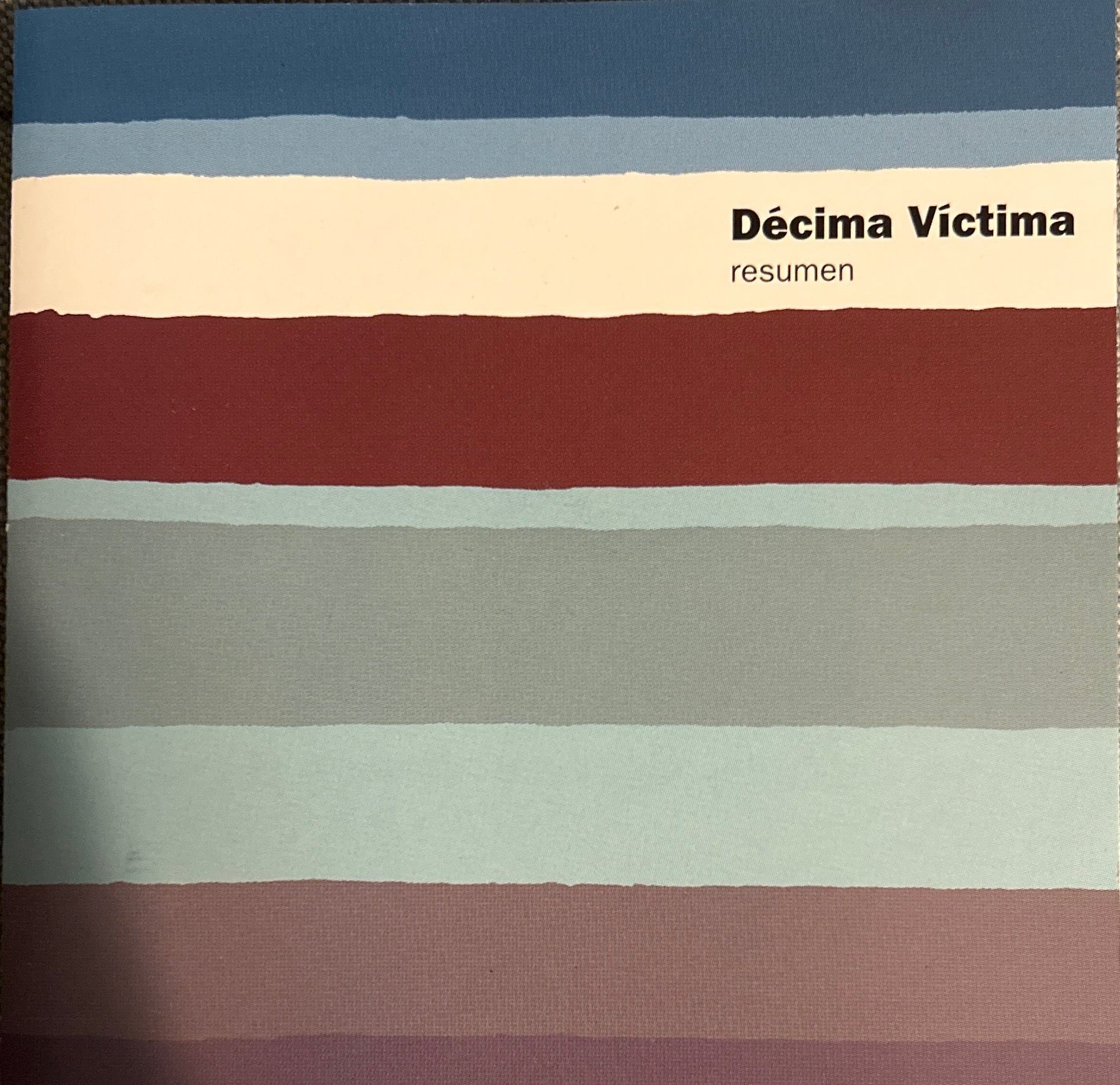 CD Decima Victima ‎– Resumen 2ª Mano - DISCOS NAKASHA
