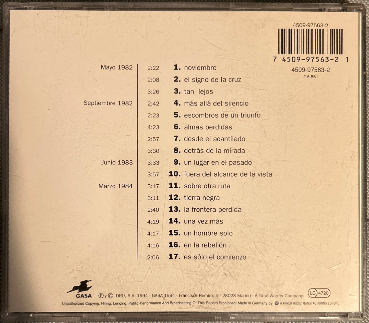 CD Decima Victima ‎– Resumen 2ª Mano - DISCOS NAKASHA