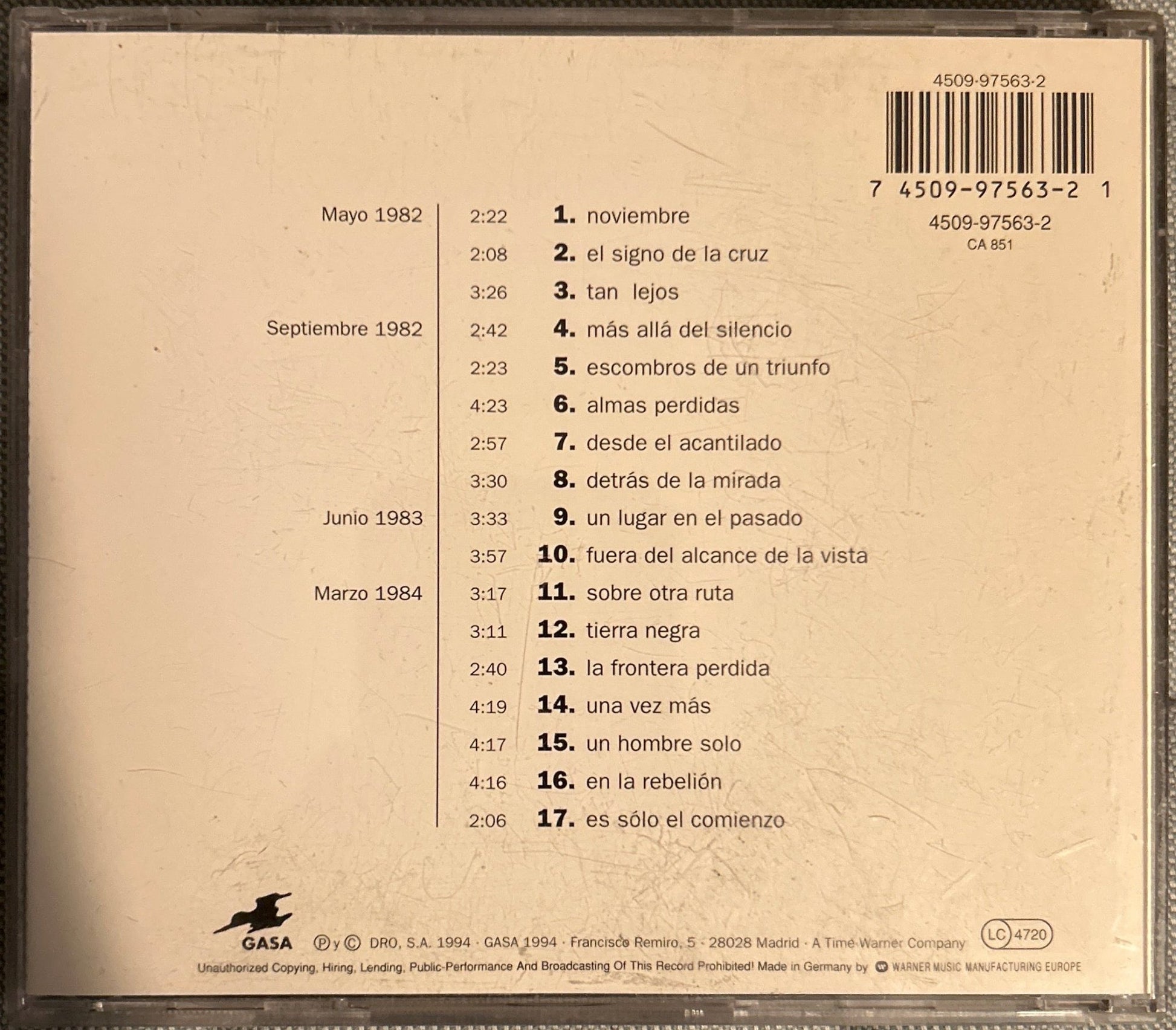 CD Decima Victima ‎– Resumen 2ª Mano - DISCOS NAKASHA