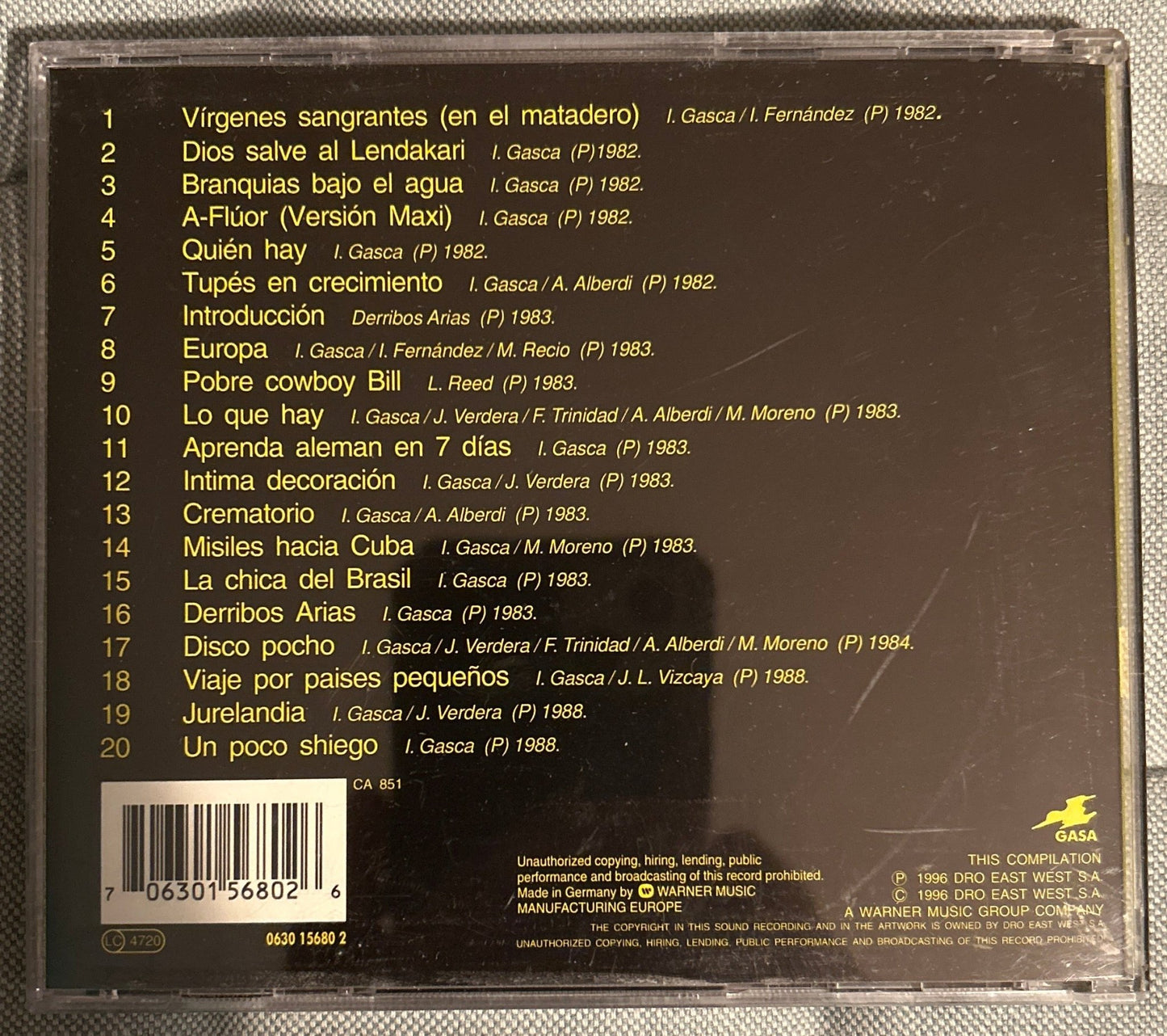 CD Derribos Arias ‎– CD 2ª Mano - DISCOS NAKASHA