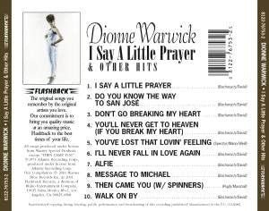 CD Dionne Warwick – I Say A Little Prayer & Other Hits Nuevo precintado - DISCOS NAKASHA