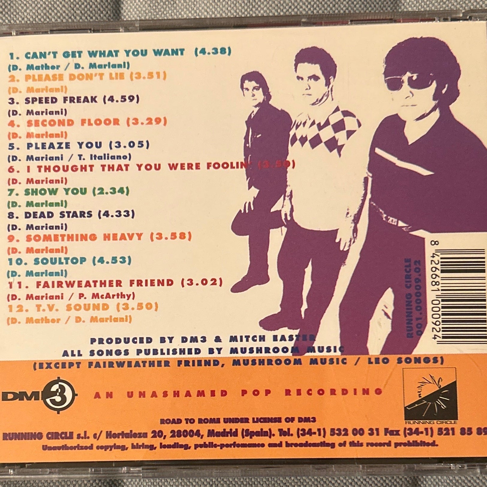 CD DM3 ‎– Road To Rome 2ª Mano - DISCOS NAKASHA