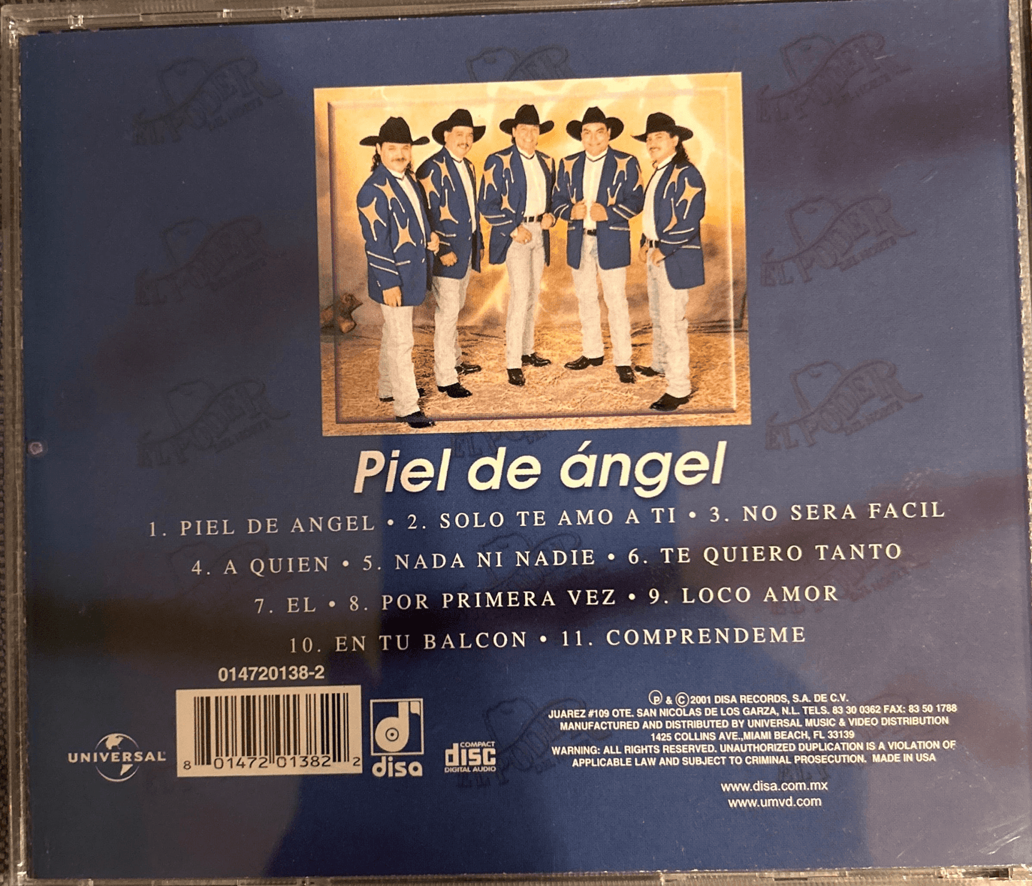 CD El Poder del Norte - Piel de angel 2ª Mano - DISCOS NAKASHA