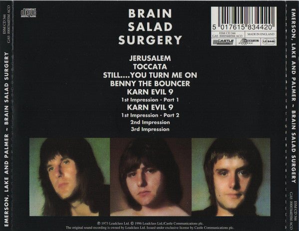CD Emerson, Lake & Palmer ‎– Brain Salad Surgery 2ª Mano - DISCOS NAKASHA