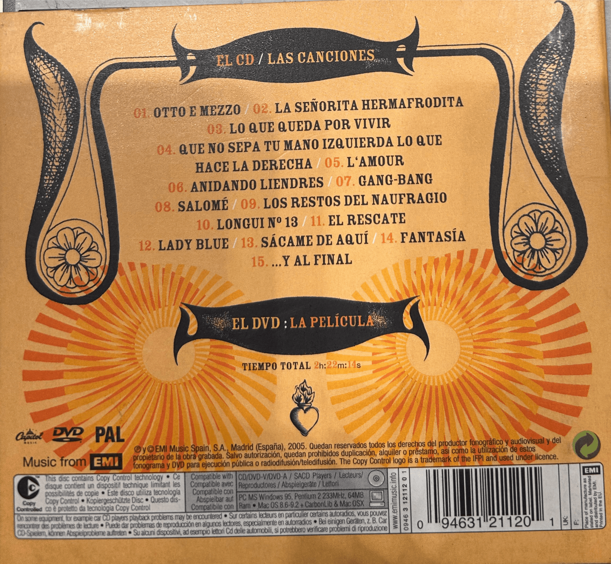 CD Enrique Bunbury ‎– Freak Show 2ª Mano - DISCOS NAKASHA