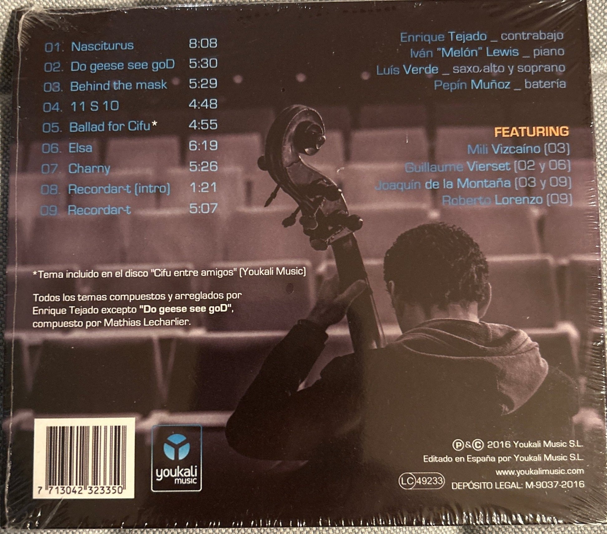 CD Enrique Tejado Quartet ‎– Behind The Mask Nuevo precintado - DISCOS NAKASHA