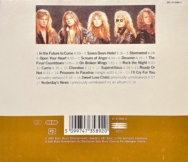CD Europe – 1982 - 1992 Nuevo precintado - DISCOS NAKASHA