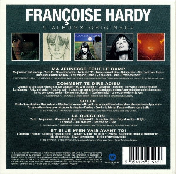 CD Françoise Hardy ‎– 5 Albums Originaux Nuevo precintado - DISCOS NAKASHA