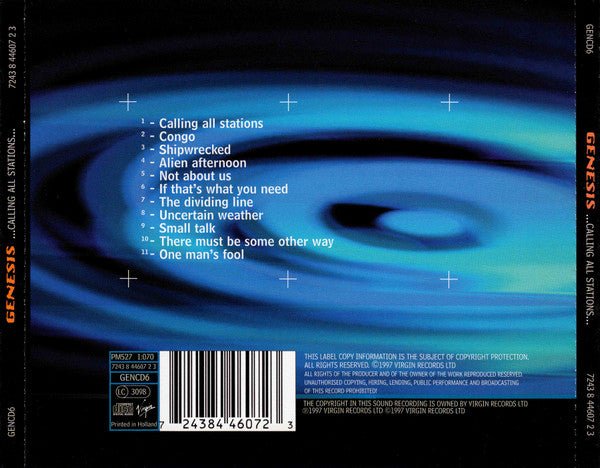 CD Genesis ‎– ...Calling All Stations... 2ª Mano - DISCOS NAKASHA