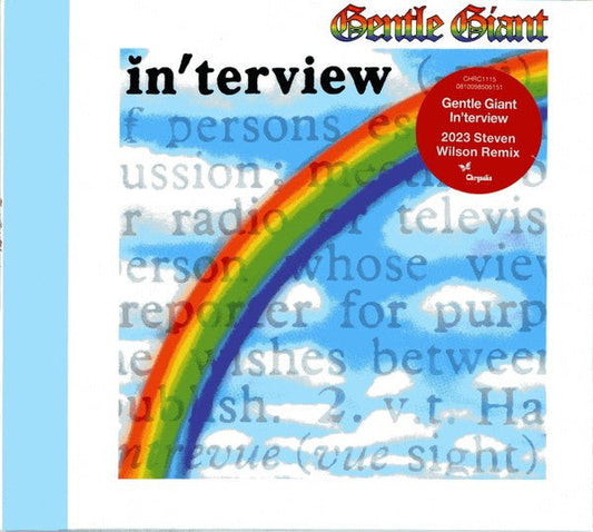 CD Gentle Giant ‎– In'terview Nuevo precintado - DISCOS NAKASHA