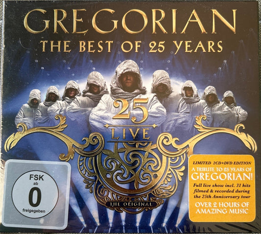 CD Gregorian ‎– 25 Live (The Best Of 25 Years) Nuevo precintado - DISCOS NAKASHA