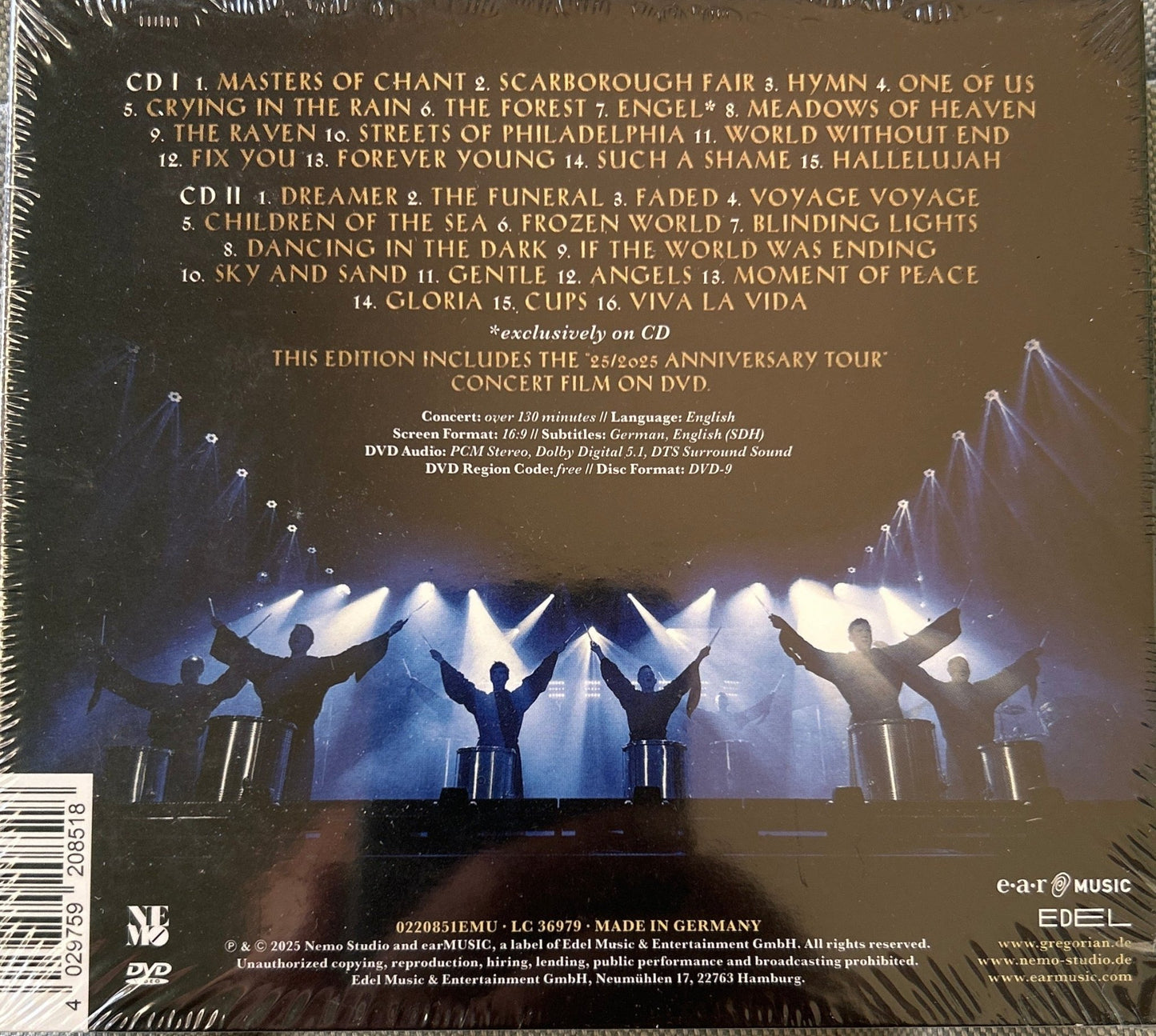 CD Gregorian ‎– 25 Live (The Best Of 25 Years) Nuevo precintado - DISCOS NAKASHA