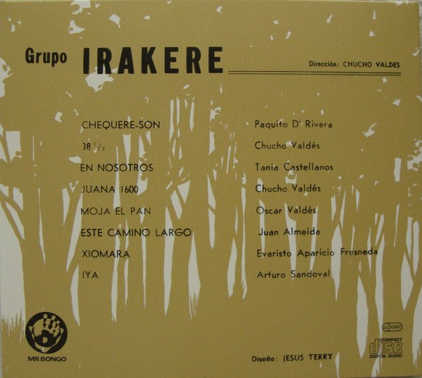 CD Grupo Irakere ‎– Grupo Irakere Nuevo precintado - DISCOS NAKASHA