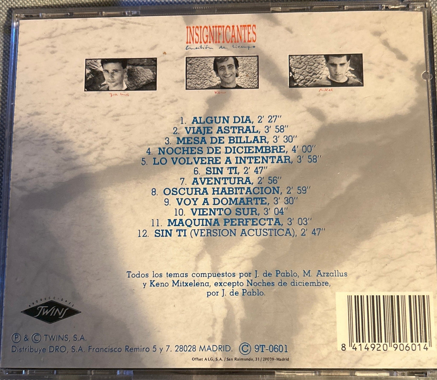 CD Insignificantes ‎– Cuestión de tiempo 2ª Mano (Producto exclusivo recogida en tienda) - DISCOS NAKASHA