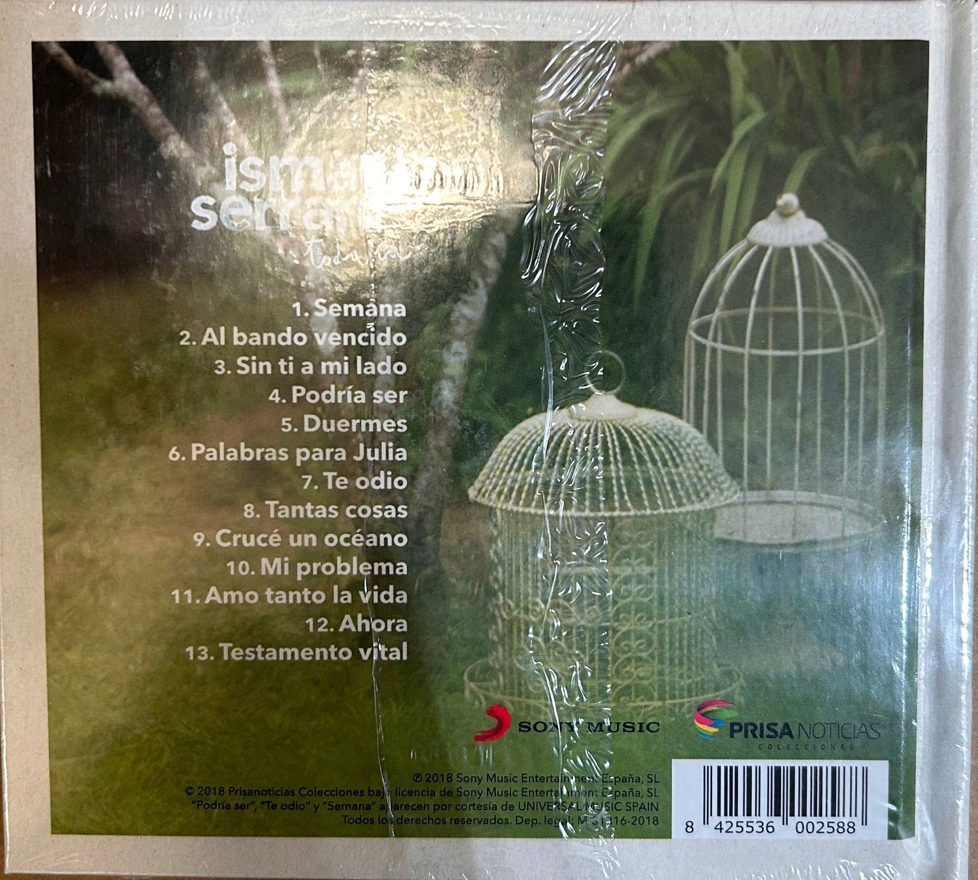 CD Ismael Serrano ‎– Todavía Nuevo precintado - DISCOS NAKASHA