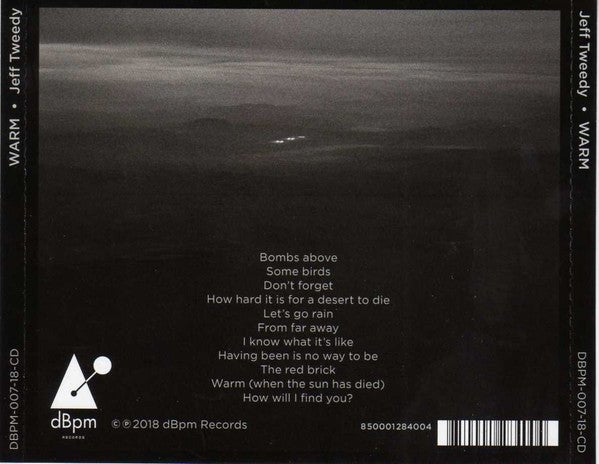 CD Jeff Tweedy ‎– Warm Nuevo precintado - DISCOS NAKASHA