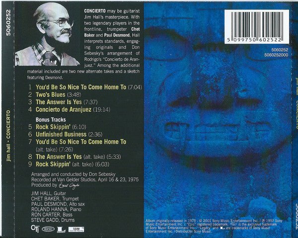 CD Jim Hall – Concierto Nuevo precintado - DISCOS NAKASHA