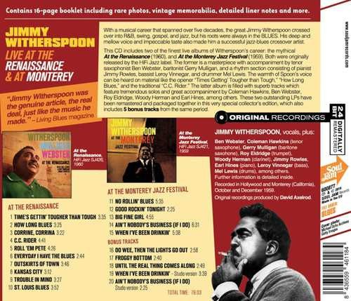 CD Jimmy Witherspoon ‎– Live At The Renaissance & At Monterey Nuevo precintado - DISCOS NAKASHA