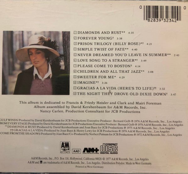 CD Joan Baez ‎– The Best Of Joan C. Baez Nuevo precintado - DISCOS NAKASHA