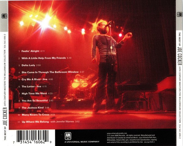 CD Joe Cocker ‎– The Best Of Joe Cocker Nuevo precintado - DISCOS NAKASHA