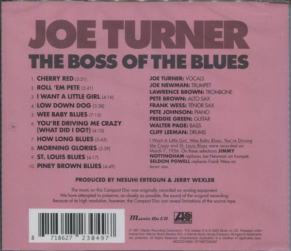 CD Joe Turner* ‎– The Boss Of The Blues Nuevo precintado - DISCOS NAKASHA