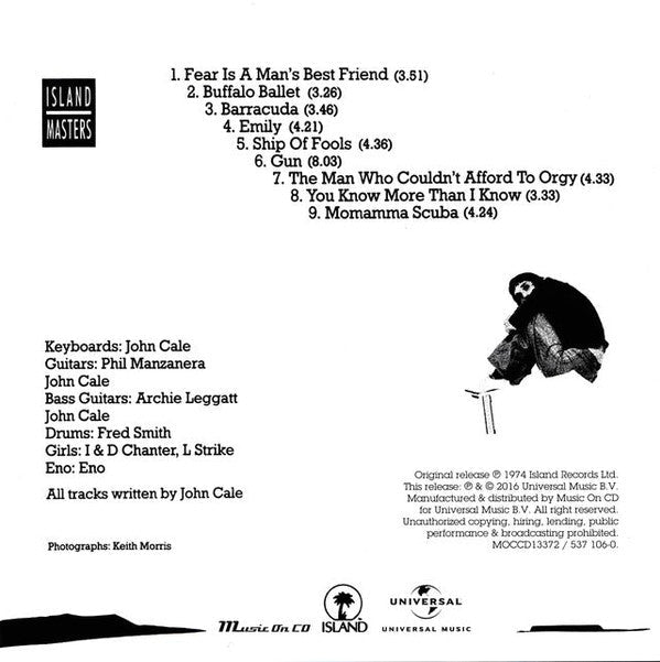 CD John Cale ‎– Fear Nuevo precintado - DISCOS NAKASHA