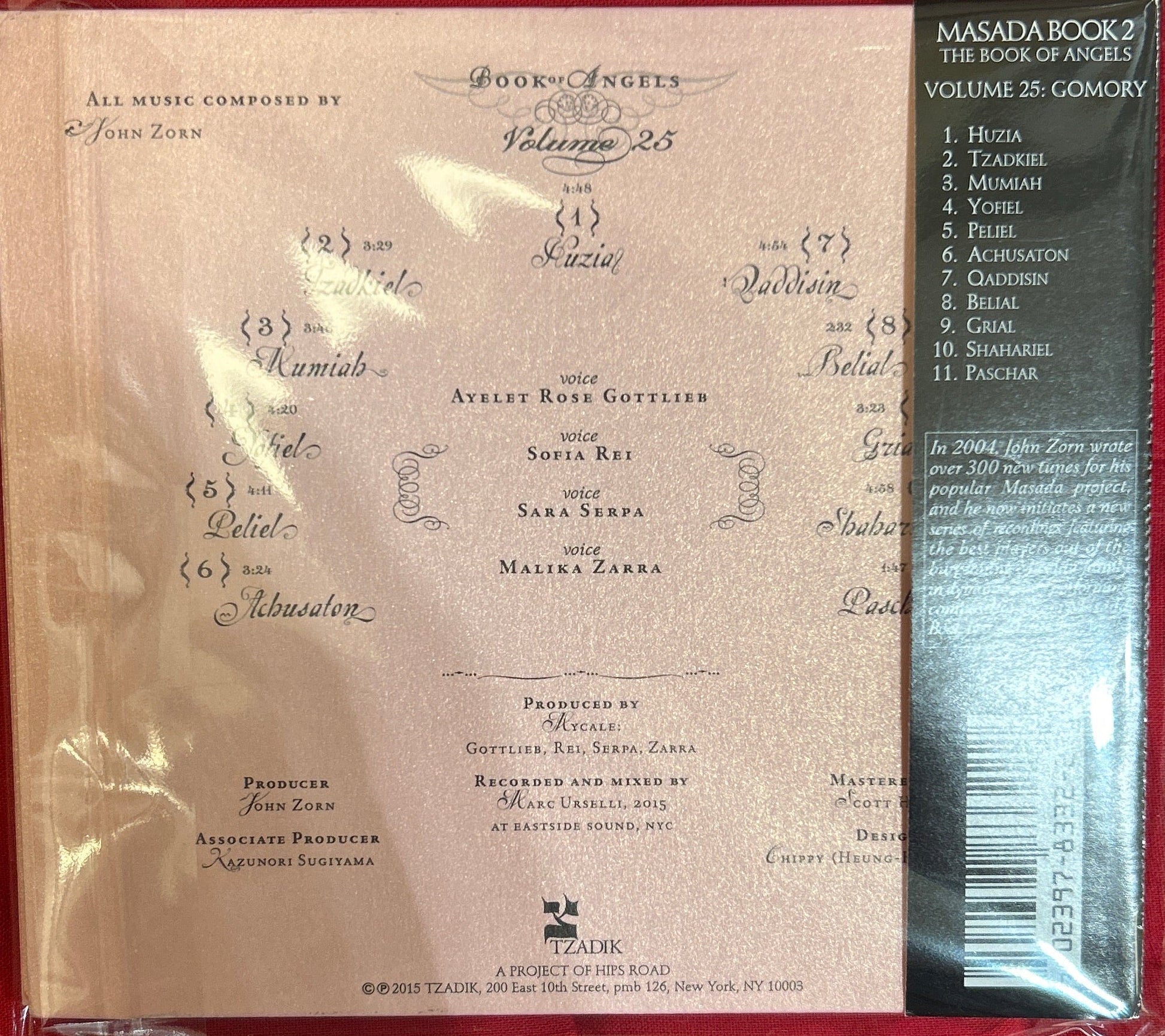 CD John Zorn - Mycale – Gomory (Book Of Angels Volume 25) (Mycale Sings Masada Book Two) 2ª Mano - DISCOS NAKASHA