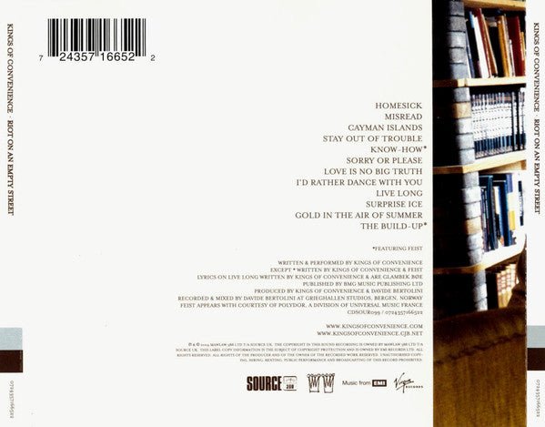CD Kings Of Convenience – Riot On An Empty Street 2ª Mano - DISCOS NAKASHA