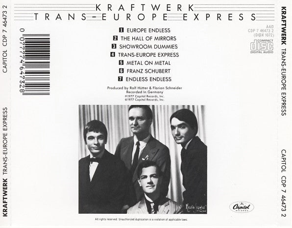 CD Kraftwerk ‎– Trans - Europe Express Nuevo precintado - DISCOS NAKASHA