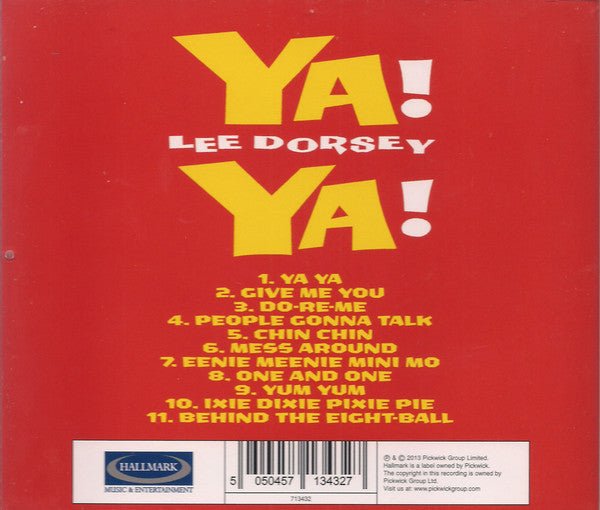 CD Lee Dorsey ‎– Ya! Ya! Nuevo precintado - DISCOS NAKASHA