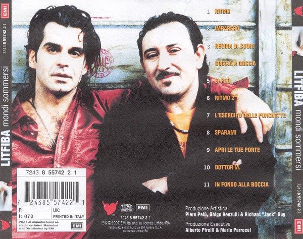 CD Litfiba ‎– Mondi Sommersi Nuevo precintado - DISCOS NAKASHA