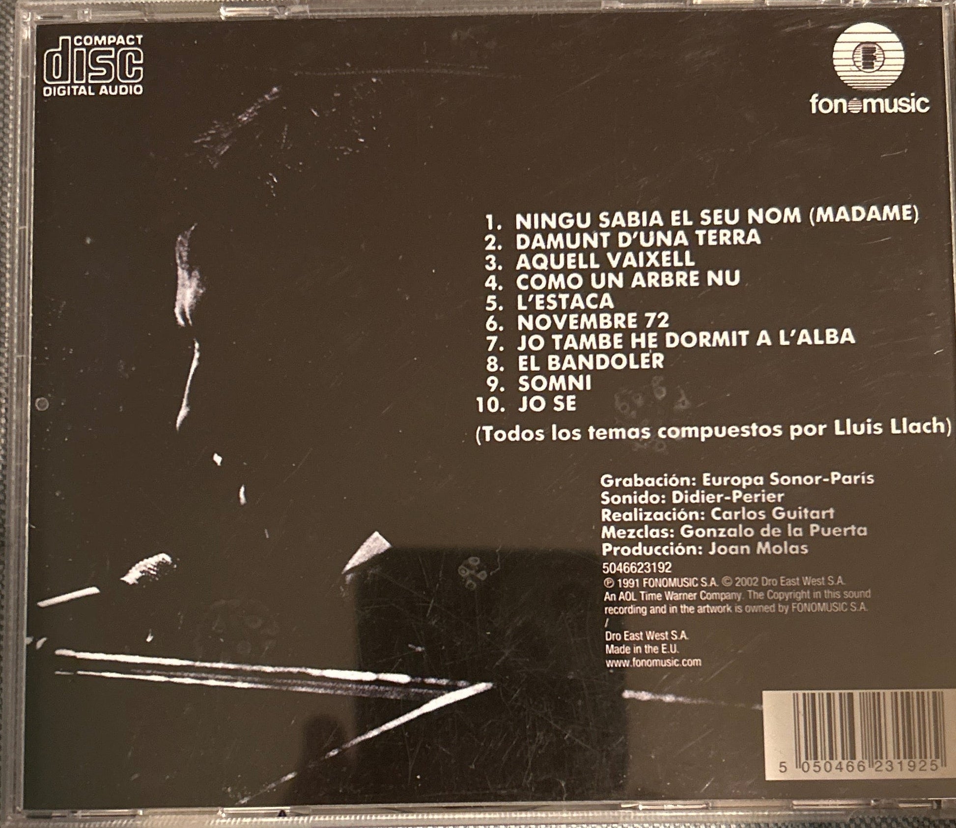 CD Lluis Llach ‎– A L'Olympia 2ª Mano - DISCOS NAKASHA