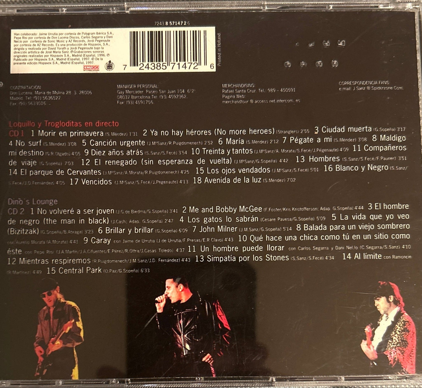 CD Loquillo Y Trogloditas ‎– Compañeros De Viaje 2ª Mano - DISCOS NAKASHA