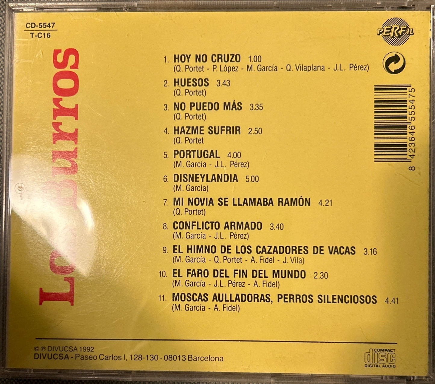 CD Los Burros ‎– Rebuznos De Amor 2ª mano (Producto exclusivo recogida en tienda) - DISCOS NAKASHA