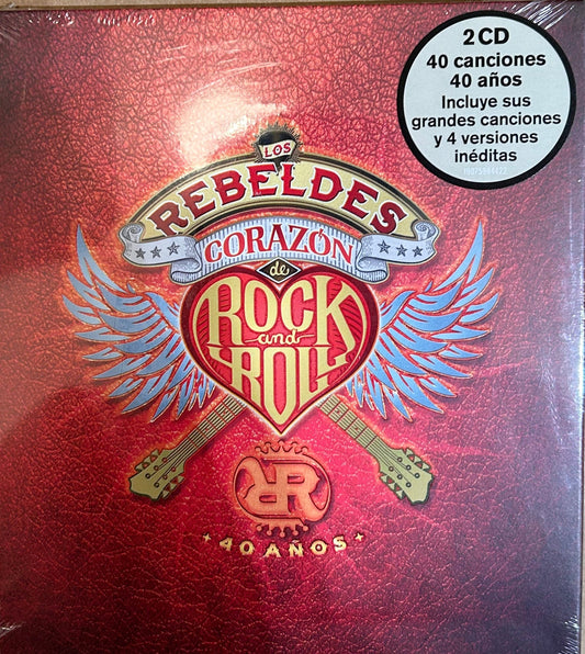 CD Los Rebeldes ‎– Corazón de Rock And Roll Nuevo precintado - DISCOS NAKASHA
