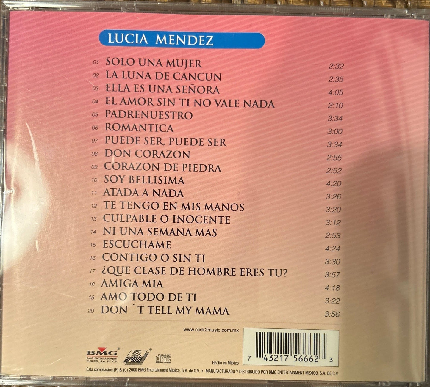 CD Lucia Méndez – 2 Lp's Igual A 1 CD 2ª Mano - DISCOS NAKASHA